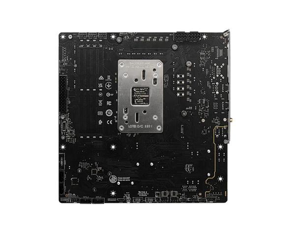 MSI B650M PROJECT ZERO AM5 DDR5 7600MHZ(OC) HDMI DP M.2 USB3.2 2.5G LAN WI-FI 6E mATX - 6