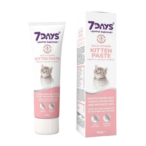 7Days Kitten Yavru Kedi Vitamin Macunu 100 Gr ürün görseli 1