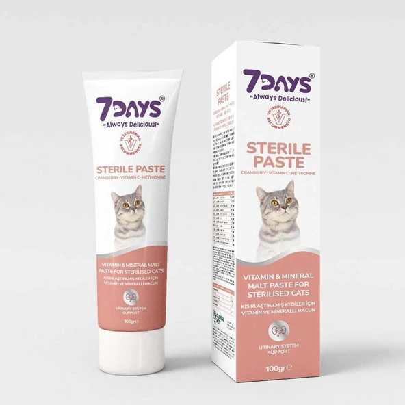 7Days Sterilised Paste Kısır Kedi Vitamin Macunu 100 Gr ürün görseli 1