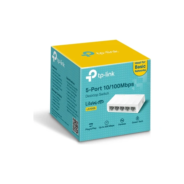 TP-LINK LS1005 5PORT 10/100 YÖNETİLEMEZ SWITCH - Resim 3