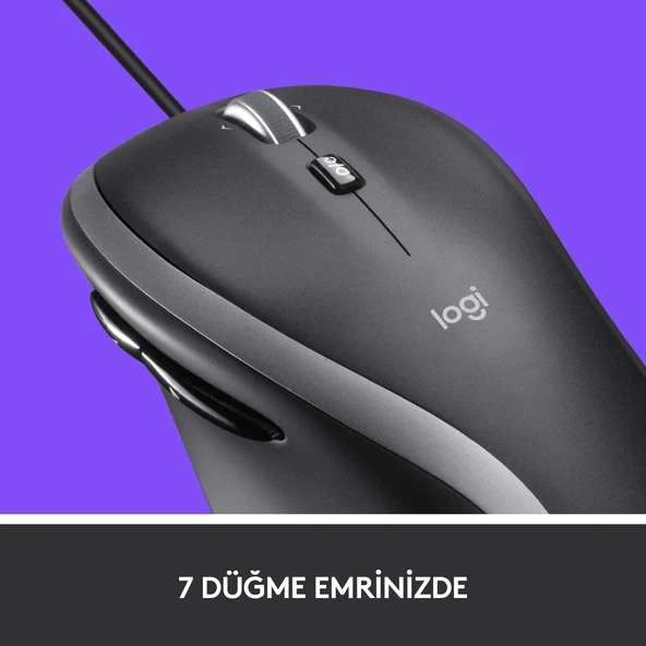 LOGİTECH M500S GELİŞMİŞ KABLOLU MOUSE - SİYAH 910-005784 - 4