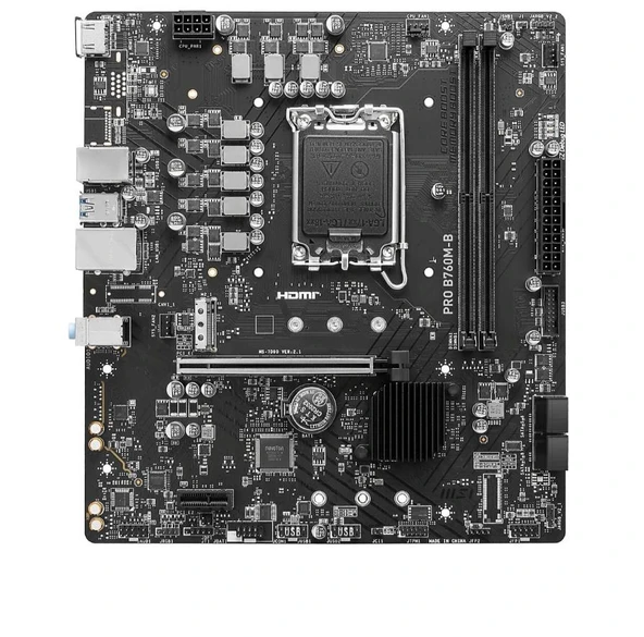 MSI PRO B760M-B DDR4 4800(OC) PCI-E M.2 USB3.2 HDMI mATX - 2