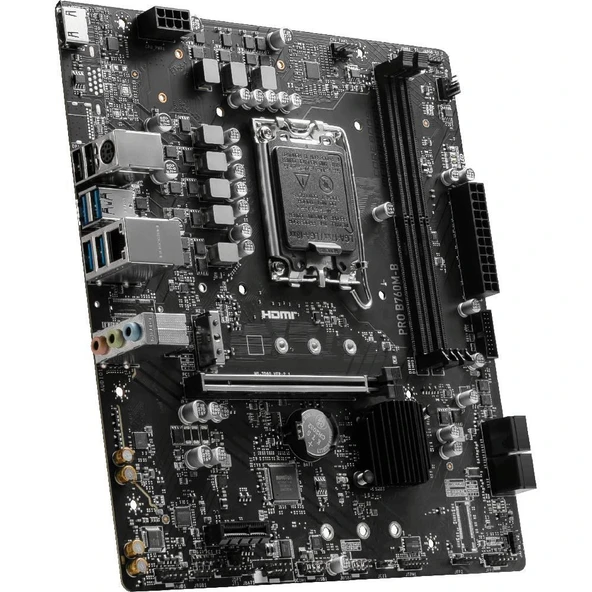 MSI PRO B760M-B DDR4 4800(OC) PCI-E M.2 USB3.2 HDMI mATX - 6