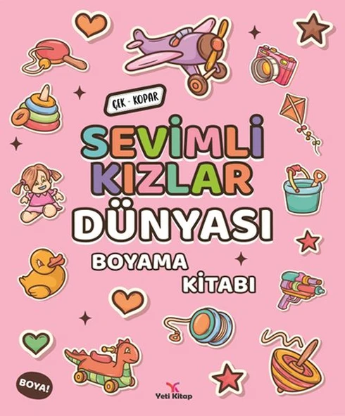 Sevimli Kızlar Dünyası Boyama Kitabı - Resim 2
