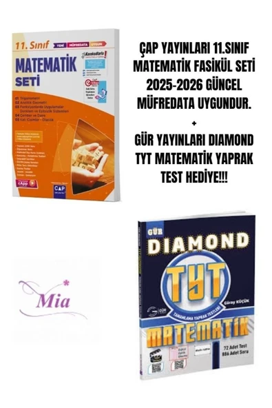 ÇAP YAYINLARI 11.SINIF MATEMATİK FASİKÜL SETİ HEDİYELİ - 1