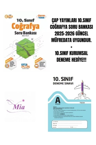 ÇAP YAYINLARI 10.SINIF COĞRAFYA SORU BANKASI HEDİYELİ - 1