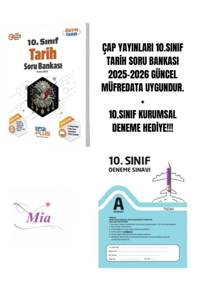 ÇAP YAYINLARI 10.SINIF TARİH SORU BANKASI HEDİYELİ - 1