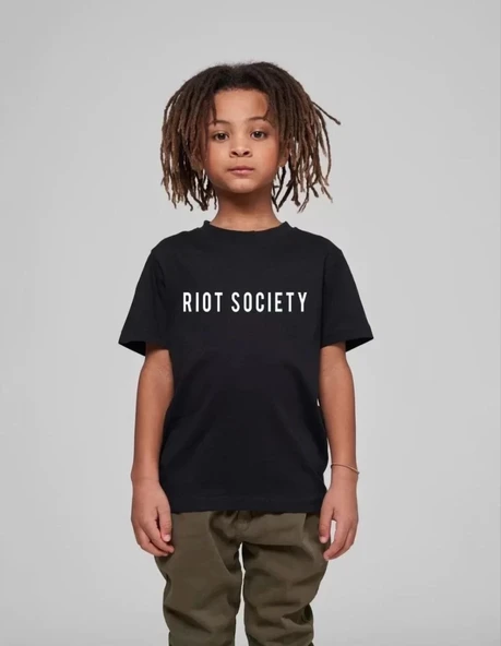 Çocuk Unisex Baskılı T-Shirt - Siyah ürün görseli 1