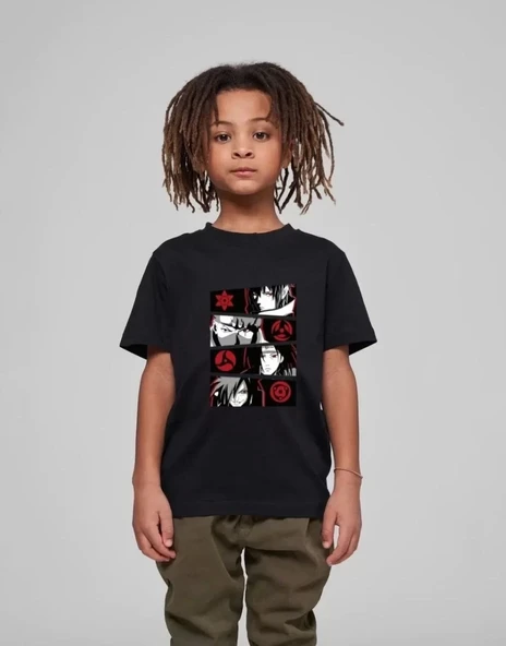 Çocuk Unisex Baskılı T-Shirt - Siyah ürün görseli 1