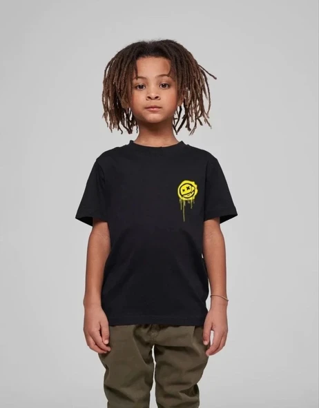 Çocuk Unisex Baskılı T-Shirt - Siyah ürün görseli 1