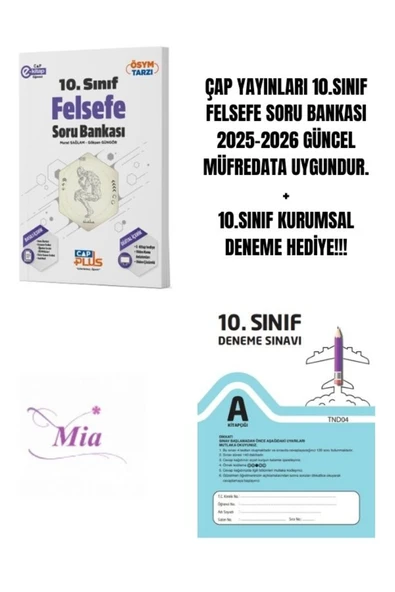 ÇAP YAYINLARI 10.SINIF FELSEFE SORU BANKASI HEDİYELİ - 1