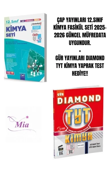 ÇAP YAYINLARI 12.SINIF KİMYA FASİKÜL SETİ HEDİYELİ - 1