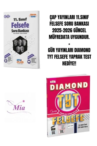 ÇAP YAYINLARI 11.SINIF FELSEFE SORU BANKASI HEDİYELİ - 1