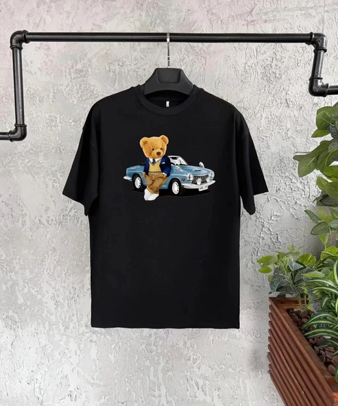 Unisex Çocuk Baskılı T-Shirt - Siyah ürün görseli 1