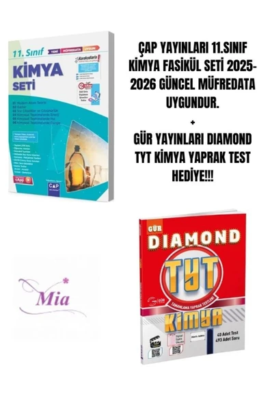 ÇAP YAYINLARI 11.SINIF KİMYA FASİKÜL SETİ HEDİYELİ ürün görseli