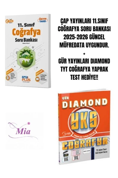 ÇAP YAYINLARI 11.SINIF COĞRAFYA SORU BANKASI HEDİYELİ - 1
