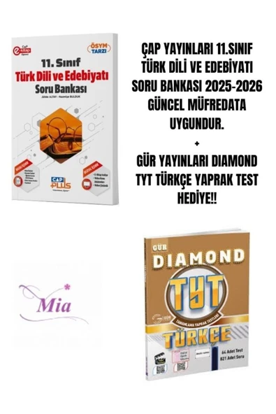 ÇAP YAYINLARI 11.SINIF TÜRK DİLİ VE EDEBİYATI SORU BANKASI HEDİYELİ - 1