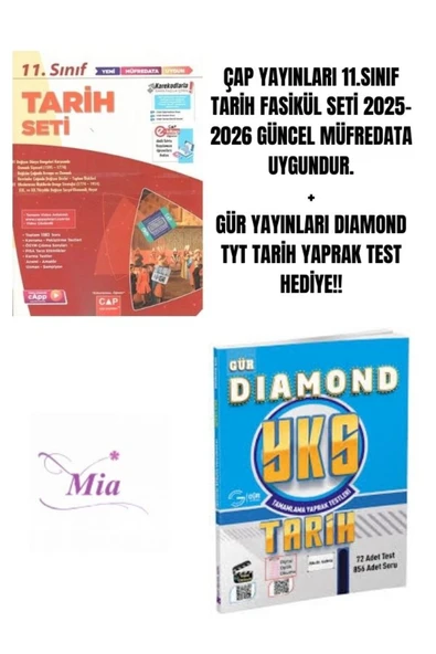 ÇAP YAYINLARI 11.SINIF TARİH FASİKÜL SETİ HEDİYELİ - 1