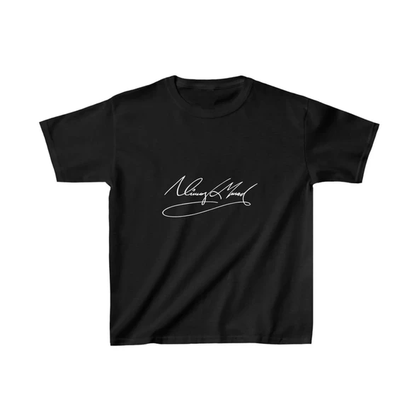Unisex Çocuk Baskılı T-Shirt - Siyah ürün görseli 1