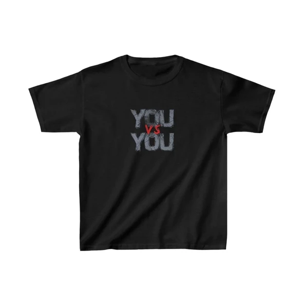 Unisex Çocuk Baskılı T-Shirt - Siyah ürün görseli 1
