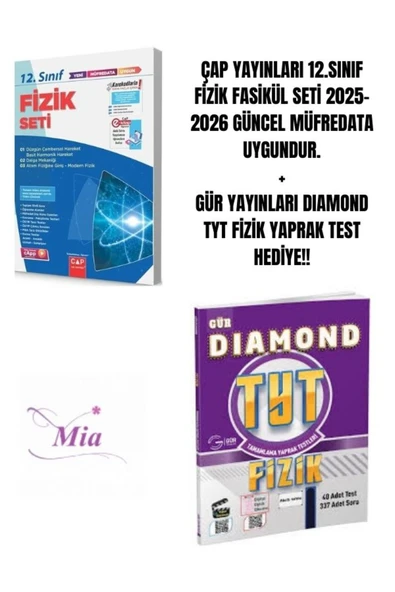 ÇAP YAYINLARI 12.SINIF FİZİK FASİKÜL SETİ HEDİYELİ - 1