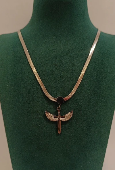 Monalisa Home Gümüş Renk Lüks  Figürlü Gösterişli Kolye ürün görseli 1