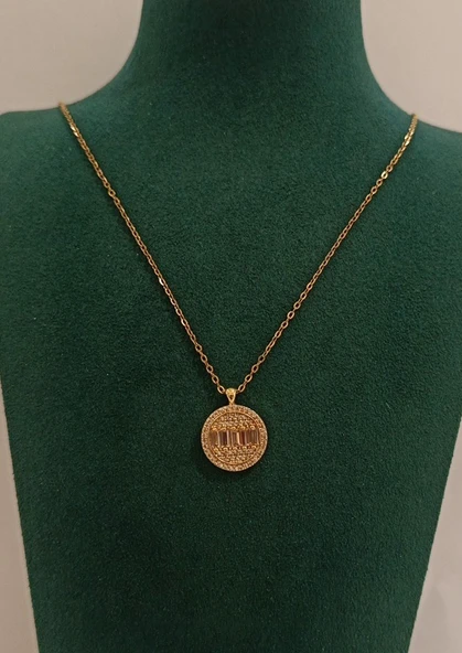 Monalisa Home Lüks Gold Renk Figürlü Gösterişli  Kolye ürün görseli 1