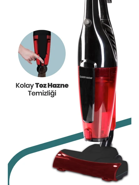 Goldmaster Joker Turbo Başlıklı 5 Özel Filtreli Cyclone Dikey ve Elde Elektrikli Süpürge ürün görseli