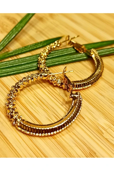 Monalisa Home Altın  Renk Lüks Gösterişli  Figürlü   Küpe ürün görseli 1