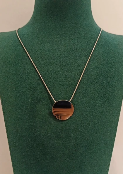 Monalisa Home Lüks Gümüş Renk  Figürlü Gösterişli  Kolye ürün görseli 1