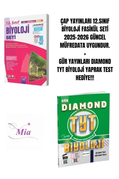 ÇAP YAYINLARI 12.SINIF BİYOLOJİ FASİKÜL SETİ HEDİYELİ - 1