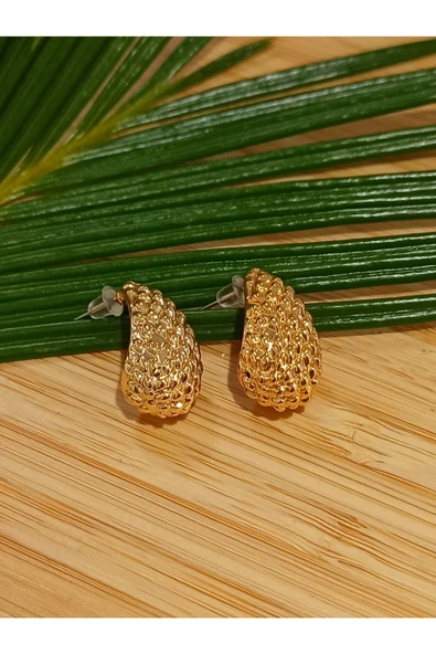 Monalisa Home Bronz Renk Lüks Gösterişli Figürlü Küpe ürün görseli 1