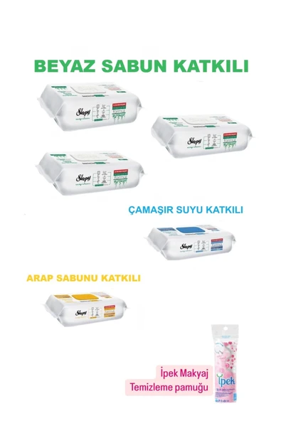 Sleepy Easy Clean Yüzey Temizlik Havlusu 100 lü 5 Paket (500 YAPRAK) PAMUK HEDİYE ürün görseli