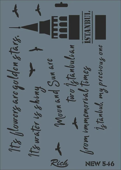 Rich NEW 546 Stencil 25X35 cm ürün görseli