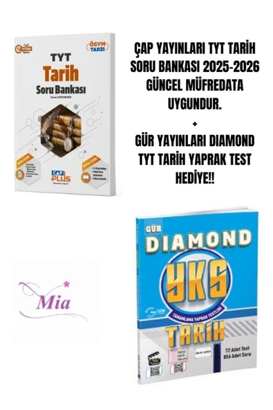 ÇAP YAYINLARI TYT TARİH SORU BANKASI HEDİYELİ - 1
