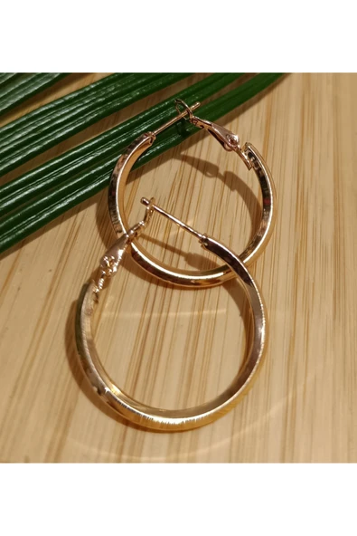 Monalisa Home Bronz Renk Lüks Gösterişli Figürlü Halka Küpe