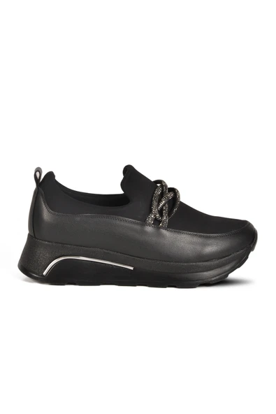 Aspor Siyah Bağcıksız Hafif Kadın Casual Ayakkabı ürün görseli