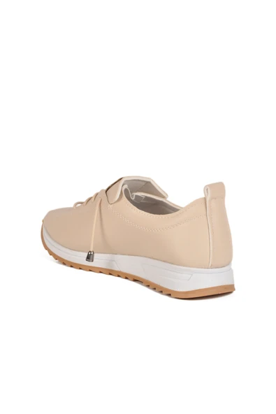 Aspor Bej Lastik Bağcıklı Kadın Casual Ayakkabı - Resim 4