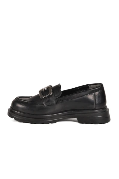 Aspor Siyah Rugan Kadın Günlük Ayakkabı - Resim 2