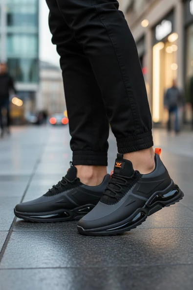 Walkway Füme Bağcıklı Erkek Spor Ayakkabı - Resim 3