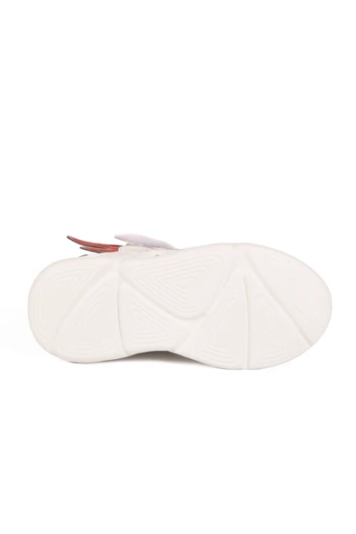 Cool Beyaz Cırtlı Işıklı Erkek Çocuk Spor Ayakkabı - Resim 5