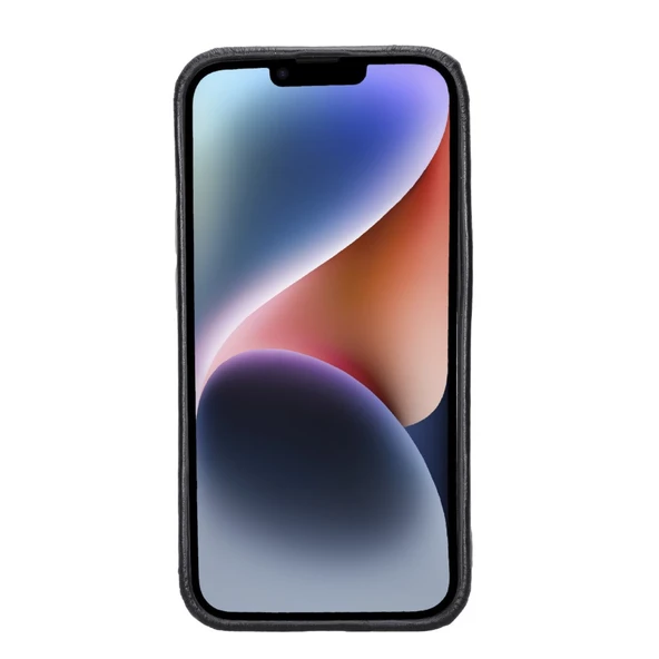 Apple iPhone 14 Uyumlu Deri Arka Kapak ROCK RST1 - Resim 4