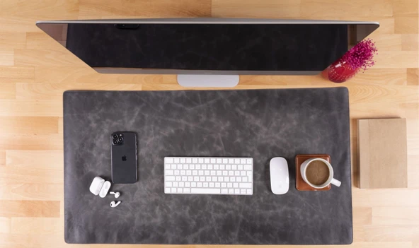 Deri Masa Matı 91*48cm VS4EF Gri - 2