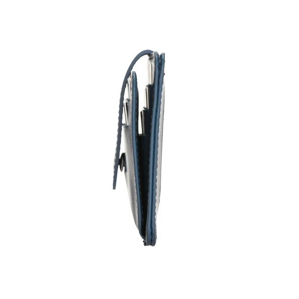 Çok Bölmeli Slim Deri Kartlık BLW019 BRN4EF Mavi - 4