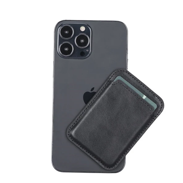 Maggy Deri Kartlık RST1 Siyah - Resim 5