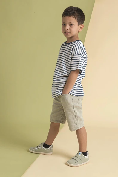 Smart Walker Canvas Play Beyaz Barefoot Çocuk Ayakkabı - Resim 5