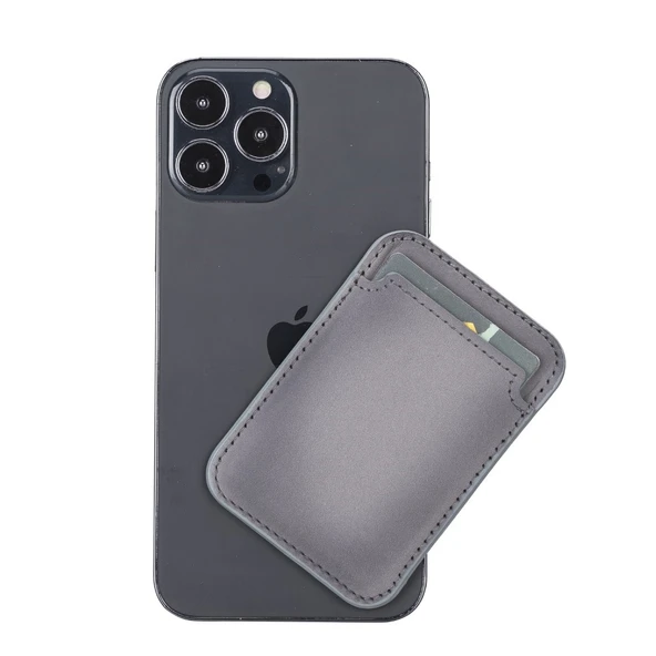 Maggy Deri Kartlık RST9EF Gri - 5