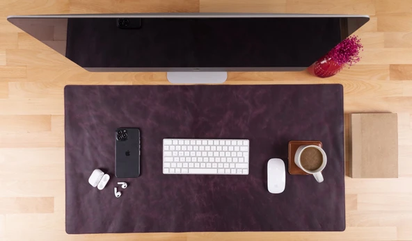 Deri Masa Matı 91*48cm TN6 Mor - 2