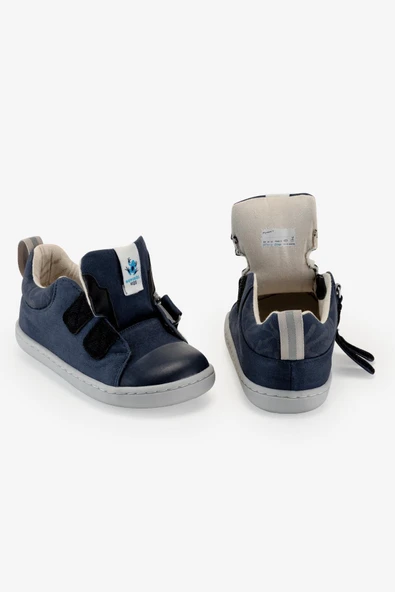 Smart Walker Canvas Play Lacivert Barefoot Çocuk Ayakkabı - Resim 8