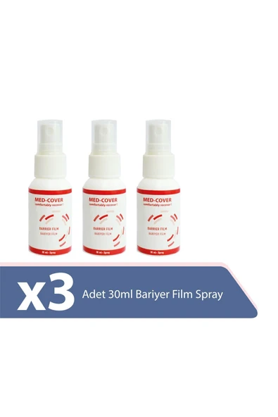 MED-COVER MED-COVER Bariyer Film Flaster Spreyi 30ml 3'lü ürün görseli